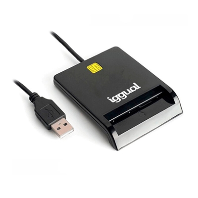 Iggual Lector Tarjetas Id Dni Sip Usb 2 0 Negro